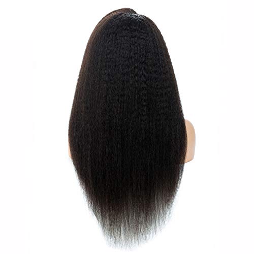 13x4 Lace Front Wigs Human Hair 150% Density Straight Brazilian Human Hair Wigs for Black Women Glueless Pre Plucked Bleached Knots with Baby Hair (18inch, 360 KS)