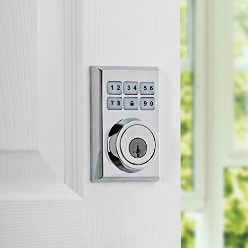 Kwikset 99100-082 SmartCode 910 Z-Wave Plus Contemporary Deadbolt, Polished Chrome