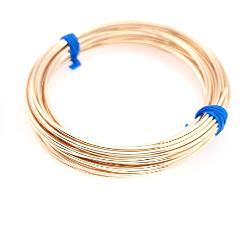 12 Gauge, 14/20 Yellow Gold Filled, Round, Half Hard - 5FT from Craft Wire