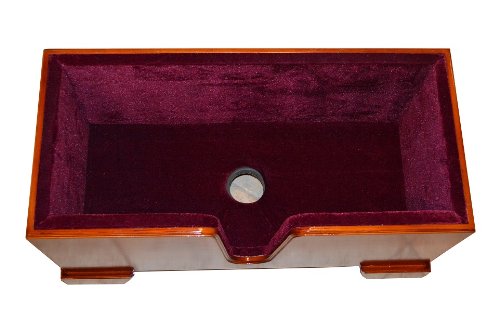Vio Music Upright Double Bass Wooden Stand Burgundy Velvet Plush Cushions