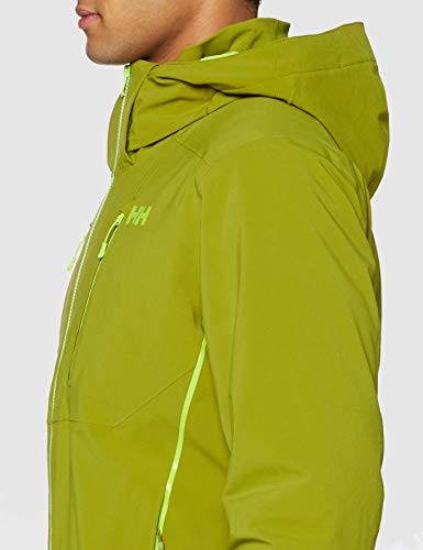 Helly-Hansen Men's Alpha 3.0 Waterproof Insulated Ski Jacket, 407 Wood Green, X-Large