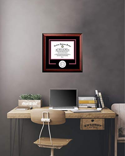 Campus Images NCAA Delaware Blue Hens Spirit Diploma Frame 12 x 16 Inches Mahogany