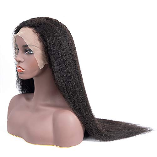 13x4 Lace Front Wigs Human Hair 150% Density Straight Brazilian Human Hair Wigs for Black Women Glueless Pre Plucked Bleached Knots with Baby Hair (18inch, 360 KS)