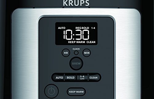 KRUPS, EC322, 14-Cup Programmable Coffee Maker, Professional Permanent Gold-Tone, Thermobrew Technology, Black