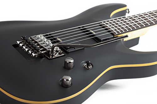 Schecter 6 String Solid-Body Electric Guitar, Aged Black Satin (3661)