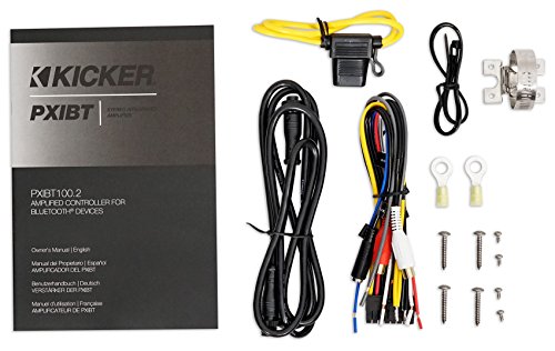 Kicker PXIBT100.2 - 2x50-Watt Full-Range Amplifier/Controller w/ Bluetooth Interface
