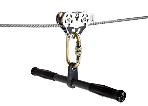 ZLP Manufacturing 150 FT to 500 FT Ultimate Torpedo Zip Line Kit - 5/16" Galvanized Aircraft Cable for 350 lb. Weight Limit