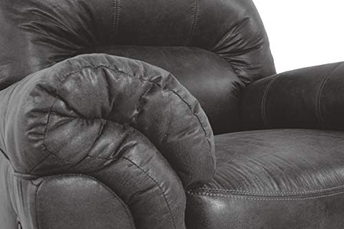 Signature Design by Ashley - Bladen Contemporary Plush Upholstered Rocker Recliner, Slate Gray