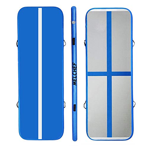 MELCHEF 10ft/13ft/16ft/20ft Air Track Tumble Mat Inflatable Gymnastics Mat Tumble Track Air Track Mat Air Track Floor Mats with Electric Air Pump Home Use/Training
