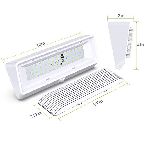 Leisure LED RV Exterior Porch Utility Light with Switch XL 12v 650 Lumen Lighting Fixture. Replacement Lighting for RVs, Trailers, Campers, 5th Wheels White Base Clear Lens (White, 1-Pack)