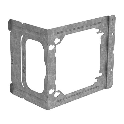 (Pack of 100) T4 Stud Box Mounting Bracket for 4" and 4-11/16" Boxes to 2-1/2" and 3-1/2" Studs