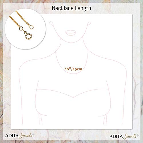 14K Yellow Gold Ornate Hamsa Necklace - 14K Solid Gold Delicate Jewish Pendant, Dainty Hand of Fatima Jewelry, Delicate Ethnic Handmade Necklace for Her - Unique Jewelry Gifts for Women