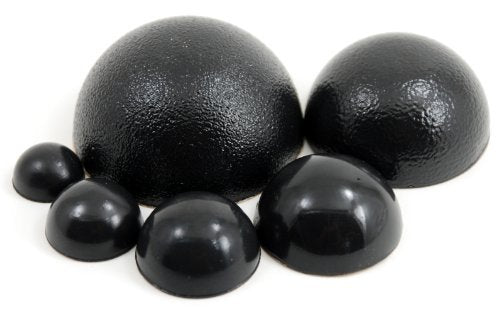1" Dia Sorbothane Hemisphere Rubber Bumper Non-Skid Feet with Adhesive (100, 70 Duro)