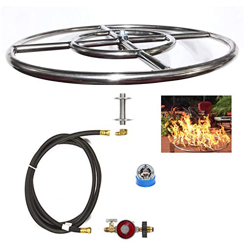 EasyFirePits CK Kit Basic DIY Build Your Own Propane Fire Pit Kit w/o Burner (Ring Burner, 12.00)