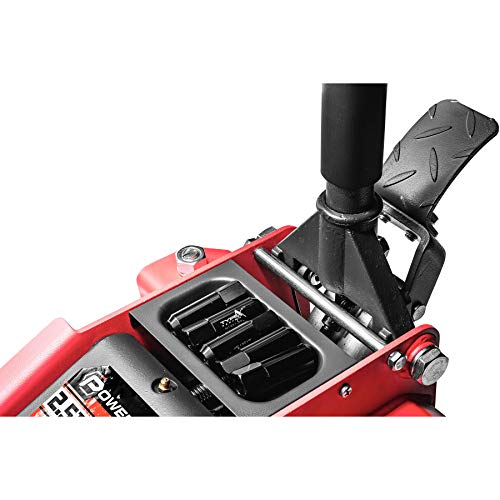 Powerbuilt 240076 Low Profile Fast Lift Floor Jack (2.5 Ton), 1 Pack