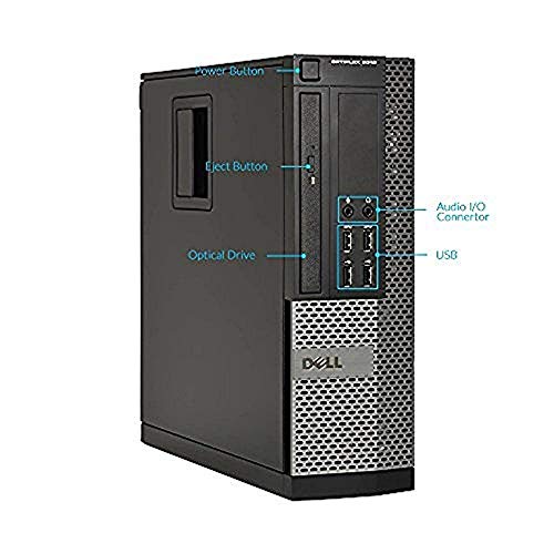 Dell Optiplex Desktop Computer 8GB RAM 240GB SSD DVD VGA DisplayPort Wi-Fi Win10 Pro Renewed