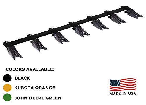 JD Green 73 Inch Heavy Duty Bucket Tooth Bar for Sub-Compact Tractor No Drilling Required | Heavy Duty Design by Heavy Hitch | Made in USA