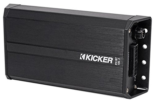 Kicker PXIBT100.2 - 2x50-Watt Full-Range Amplifier/Controller w/ Bluetooth Interface