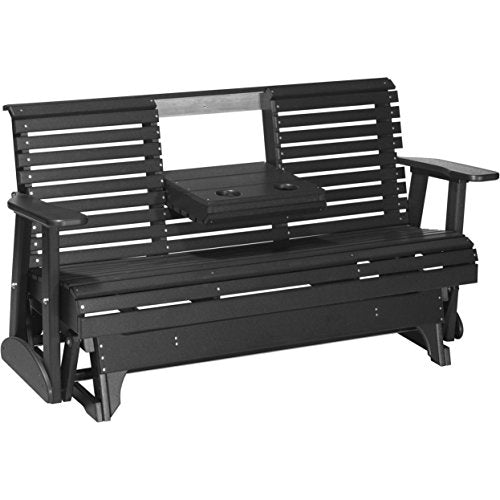 LuxCraft Rollback Recycled Plastic 5ft. Patio Glider