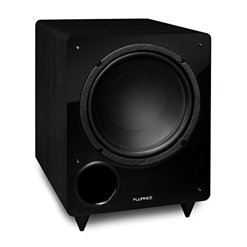 Fluance Elite Series Surround Sound Home Theater Speaker 5.1 Channel Including 3-Way Floorstanding, Center Channel & DB10 Subwoofer Black Ash