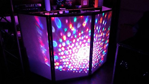 JMAZ Event Facade Booth Adjustable Size Lightweight Aluminum Frame Dj Booth (BLACK)