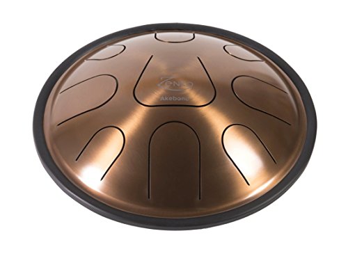 ZENKO AKEBONO - Steel Tongue Drum - 9 tones - Intuitive musical instrument - Deluxe gig bag, support and mallets included