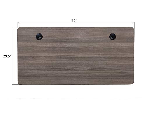 ApexDesk Vortex Series 60" 6-Button Electric Height Adjustable Sit to Stand Desk (Memory Controller, Fox Teakwood Top)