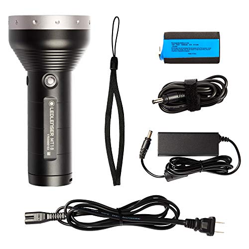 Ledlenser - MT18 Rechargeable Handheld Flashlight, High Power LED, 3000 Lumens, Outdoor Series, Backpacking, Hiking, Camping