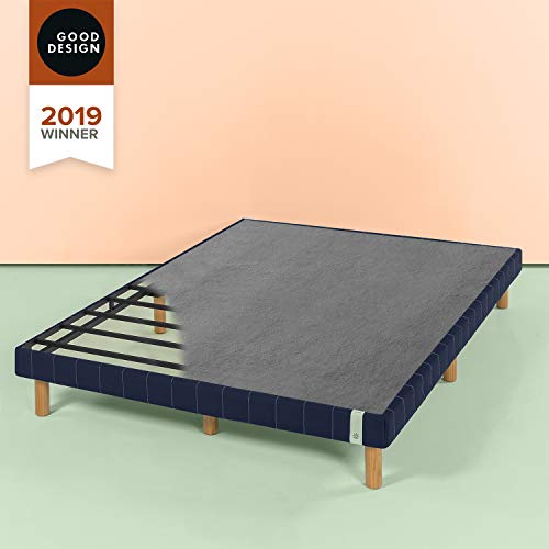 Zinus 11 Inch Quick Snap Standing Mattress Foundation/Low profile Platform Bed/No Box Spring needed, Navy, Twin XL