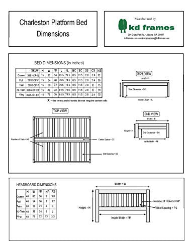 Charleston Platform Bed - Full