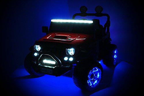 Moderno Kids Explorer 2Seater 12V Power Children Ride-On Car Truck w/ R/C Parental Remote Blue
