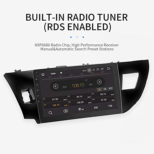 Dasaita 10.2" Android 9.0 Car GPS Navigation W/ Octa Core 4GB & 32GB Auto Radio Multimedia Stereo