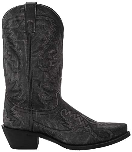 Laredo mens Western Boot, Black Distressed, 10 US