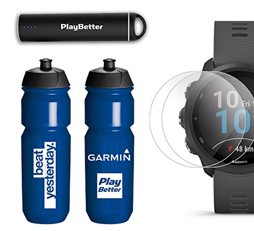 Forerunner 245 Runner's Bundl Garmin PlayBetter Portable Charger Music Spotify PulseOx Running GPS Watch