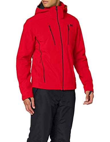 Helly Hansen Men's Alpha 3.0 Waterproof Insulated Ski Jacket, Flag Red, X-Large