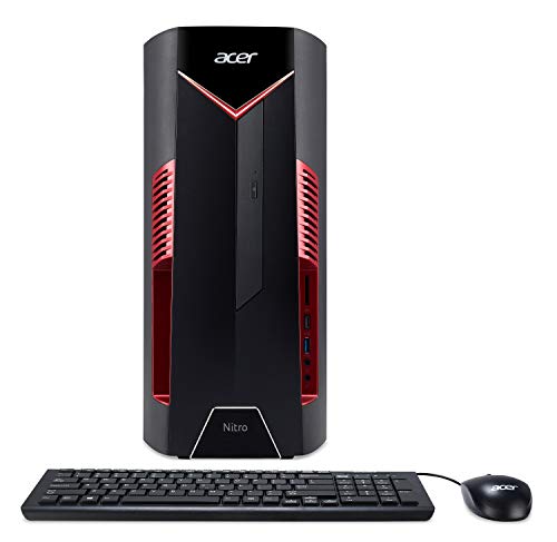 Acer Nitro 50 N50-100-UR11 Desktop, AMD Ryzen 5 2500X, AMD Radeon RX 580 Graphics, 8GB DDR4, 1TB HDD, Windows 10 Home