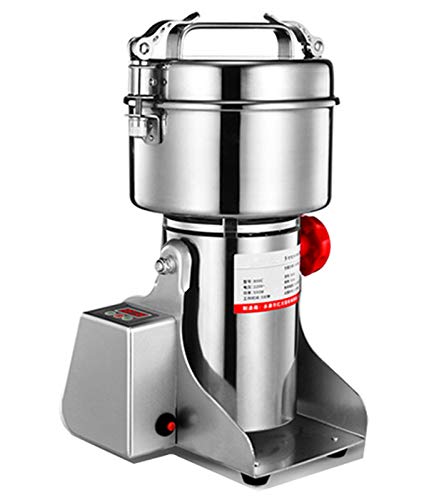 CGOLDENWALL LED Display Electric Grain Grinder Mill High Speed Spice Herb Powder Machine Dry Cereals CE Approved (300g Swing Type)