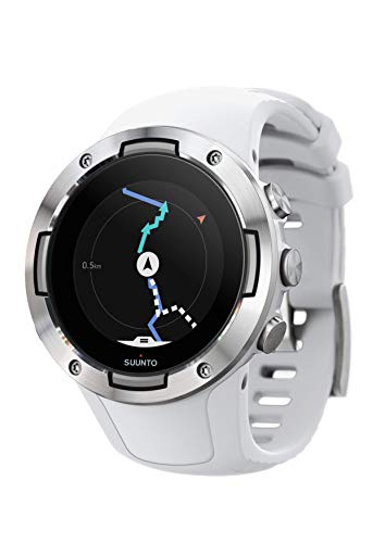Suunto 5, Lightweight and Compact GPS Sports Watch with 24/7, Activity Tracking and Wrist-Based Heart Rate - White