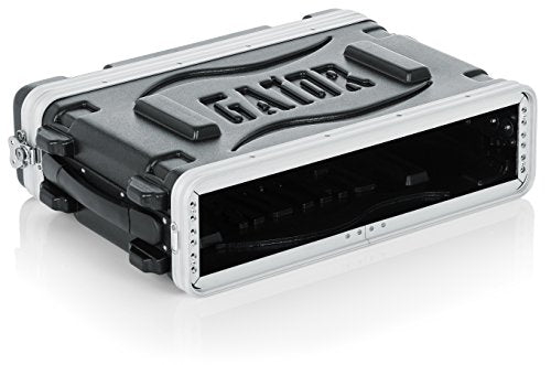 Gator Cases Lightweight Molded 2U Rack Case with Heavy Duty Latches; Shallow 14.25" depth (GR-2S)