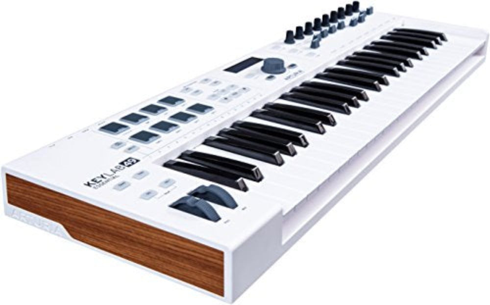 Arturia KeyLab Essential 49 Bundle with Sustain Pedal, MIDI Cable, and Austin Bazaar Polishing Cloth