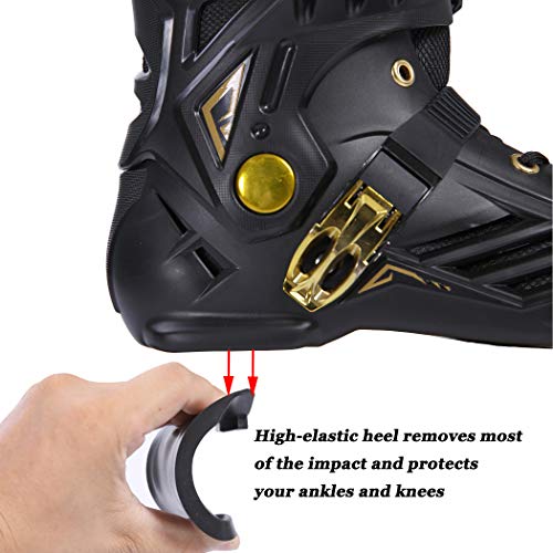 LIKU Performance 125 3WD Speed Inline Skates Unisex Black&Gold