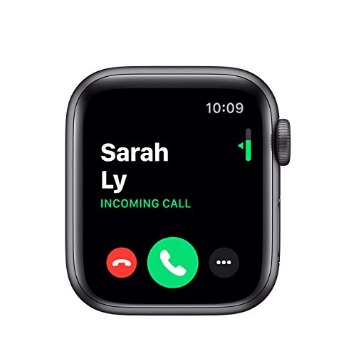 (Refurbished) Apple Watch Series 5 (GPS, 40MM) - Space Gray Aluminum Case with Black Sport Band