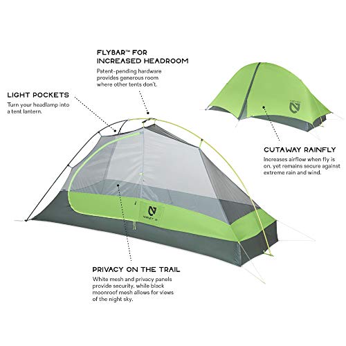 Nemo Hornet Ultralight Backpacking Tent, 2 Person