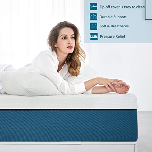 Full Size Mattress Molblly 14 inch Cooling Gel Memory Foam Mattress in a Box Breathable Bed Mattress