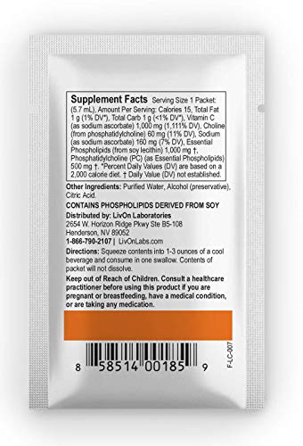 Lypo–Spheric Vitamin C 12 360 Packets 1,000mg Essential Phospholipids Liposome Encapsulated For Improved Absorption 100% Non–GMO
