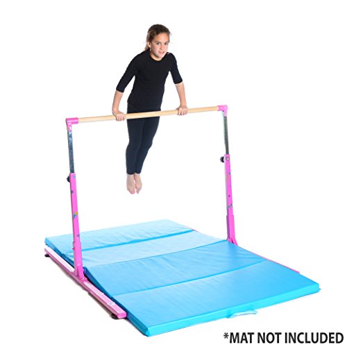 Milliard Professional Gymnastics Kip Bar Height Adjustable, Hot Pink