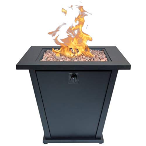 Bond Manufacturing 51843 28in Olivera Fire Table, Black
