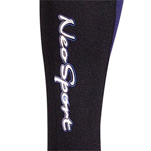 NeoSport Wetsuits Men's Premium Neoprene 7/5 mm Full Suit, Blue Trim, X-Large - Diving, Snorkeling & Wakeboarding