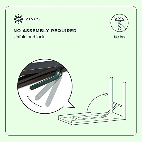 Zinus Mare Folding Desk 63 Inch Computer Workstation Table