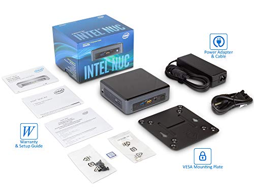 Intel NUC 8i7BEK Mini Desktop, Intel Quad-Core i7-8559U Upto 4.5GHz, Black